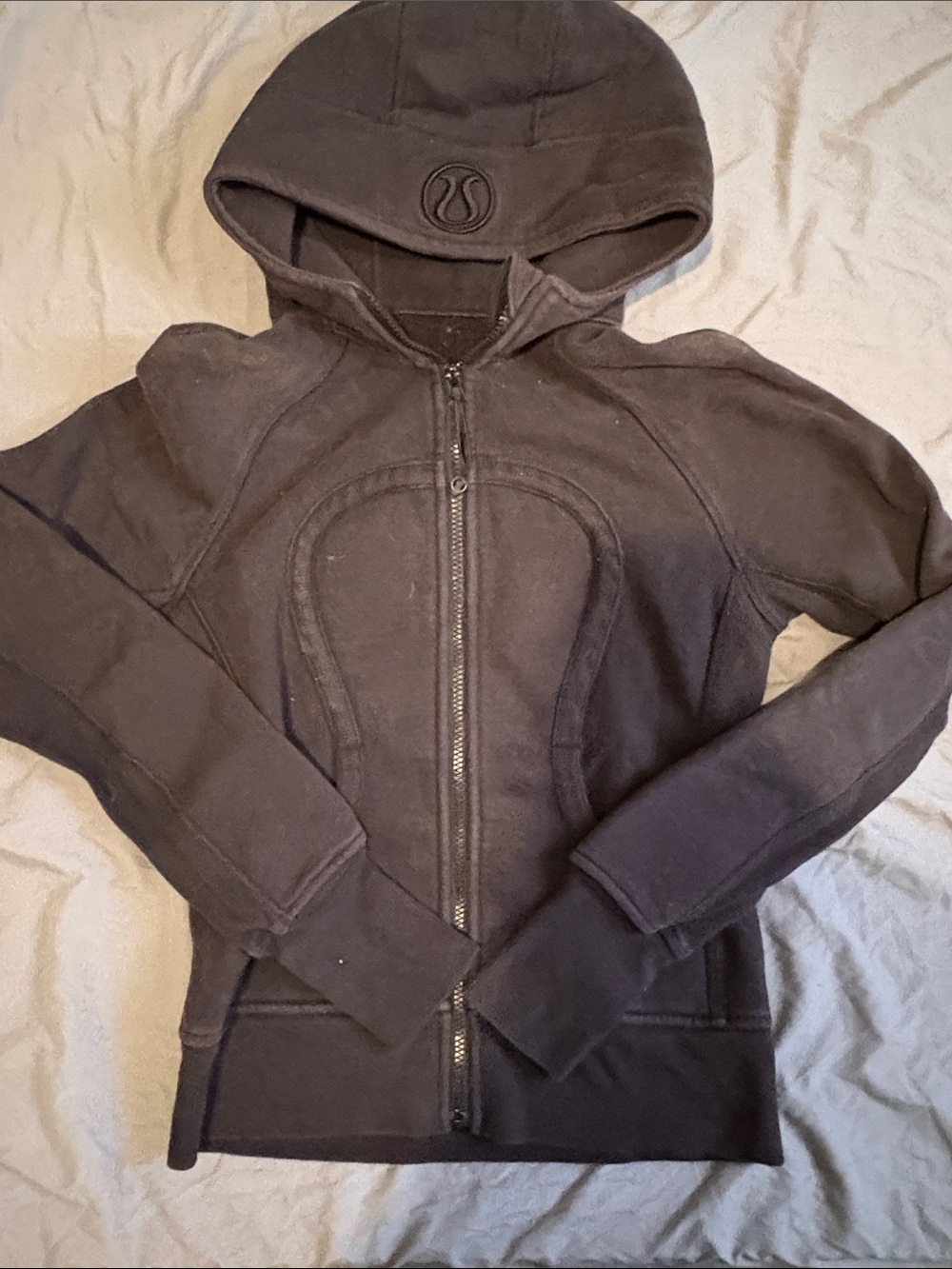 lululemon athletica Black Hooded Zip-Up Jacket